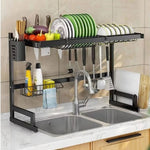 COMBO COCINA – Set de Ollas y utensilios + Platero Escurridor